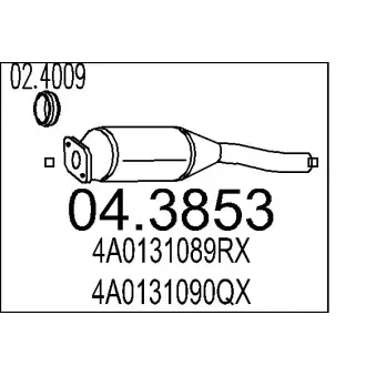 MTS 04.3853 - Catalyseur