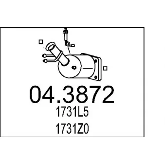 MTS 04.3872 - Catalyseur