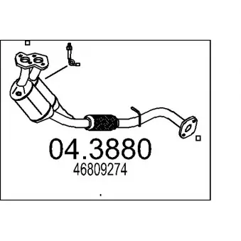 MTS 04.3880 - Catalyseur