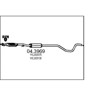 MTS 04.3969 - Catalyseur
