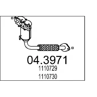 MTS 04.3971 - Catalyseur