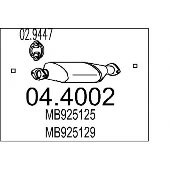 MTS 04.4002 - Catalyseur