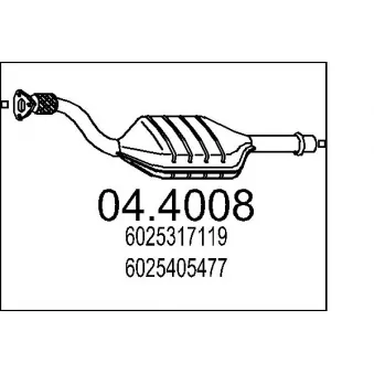 Catalyseur MTS [04.4008]