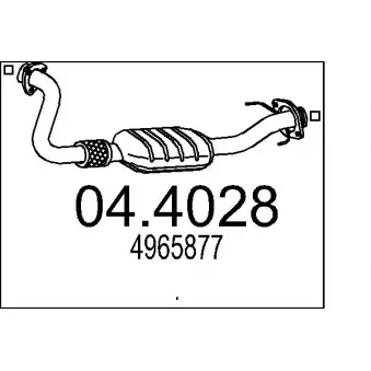 MTS 04.4028 - Catalyseur