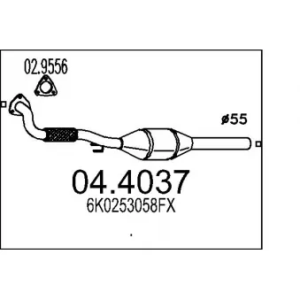 MTS 04.4037 - Catalyseur