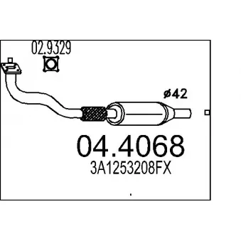 MTS 04.4068 - Catalyseur
