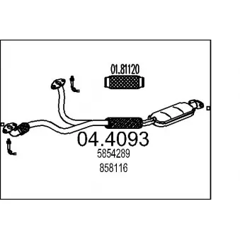 Catalyseur MTS [04.4093]