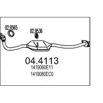 MTS 04.4113 - Catalyseur