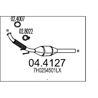 MTS 04.4127 - Catalyseur