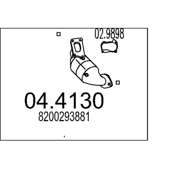 MTS 04.4130 - Catalyseur
