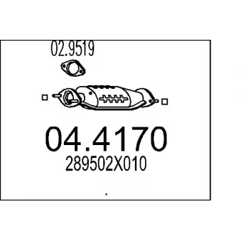 Catalyseur MTS [04.4170]