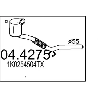 MTS 04.4275 - Catalyseur