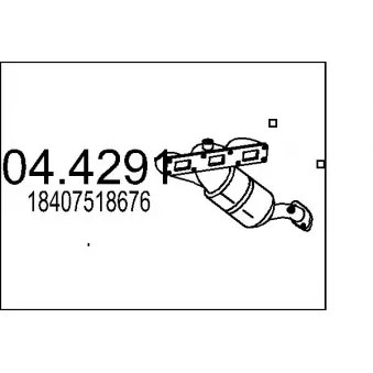 MTS 04.4291 - Catalyseur