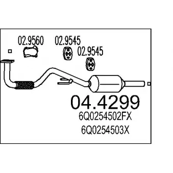 MTS 04.4299 - Catalyseur