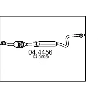 MTS 04.4456 - Catalyseur