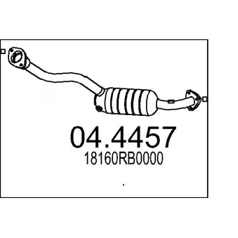 MTS 04.4457 - Catalyseur