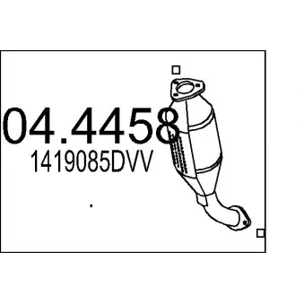 MTS 04.4458 - Catalyseur