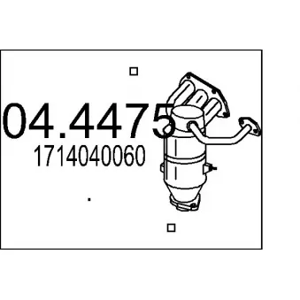 MTS 04.4475 - Catalyseur