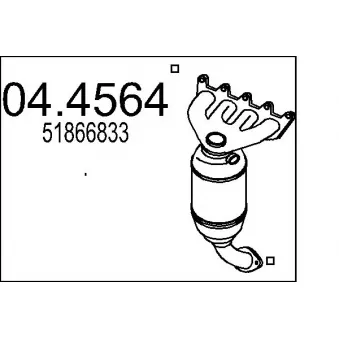 MTS 04.4564 - Catalyseur