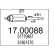 Filtre à particules / à suie, échappement MTS [17.00088]