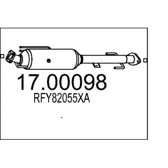 Filtre à particules / à suie, échappement MTS [17.00098]