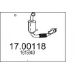 Filtre à particules / à suie, échappement MTS [17.00118]
