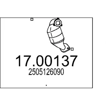 MTS 17.00137 - Filtre à particules / à suie, échappement