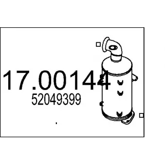 Filtre à particules / à suie, échappement MTS [17.00144]