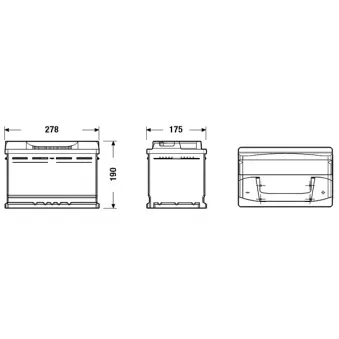 Batterie de démarrage CENTRA OEM 2994678