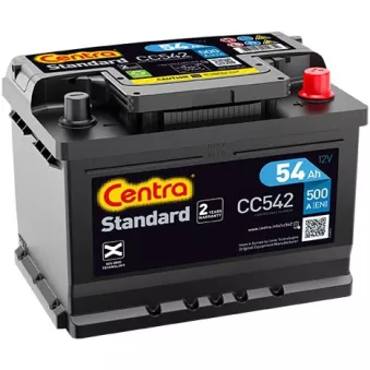 Batterie de démarrage CENTRA CC542 pour OPEL VECTRA 2.6 i V6 - 170cv