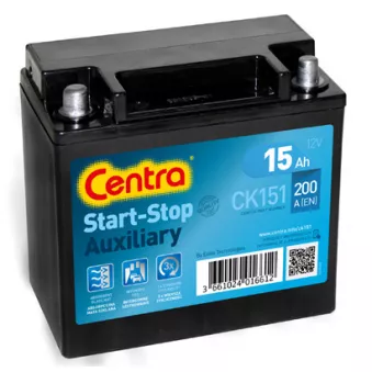 Batterie de démarrage CENTRA CK151 pour LAND ROVER RANGE ROVER 2.0 P400e Hybrid 4x4 - 404cv