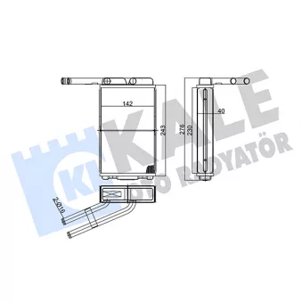 KALE OTO RADYATÖR 104200 - Système de chauffage