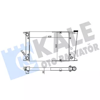 KALE OTO RADYATÖR 118000 - Radiateur, refroidissement du moteur