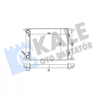 Radiateur, refroidissement du moteur KALE OTO RADYATÖR [138700]