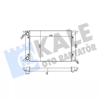 KALE OTO RADYATÖR 138800 - Radiateur, refroidissement du moteur