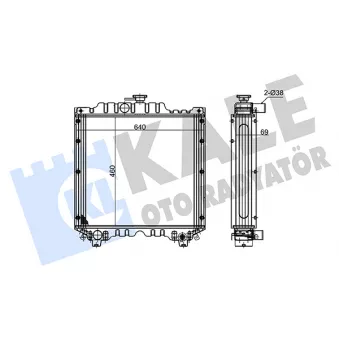 KALE OTO RADYATÖR 164100 - Radiateur, refroidissement du moteur