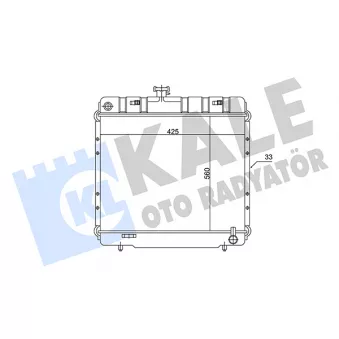 Radiateur, refroidissement du moteur KALE OTO RADYATÖR [173300]