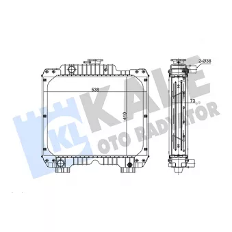 Radiateur, refroidissement du moteur KALE OTO RADYATÖR [240900]