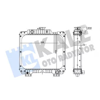 KALE OTO RADYATÖR 241000 - Radiateur, refroidissement du moteur