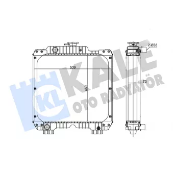 KALE OTO RADYATÖR 265100 - Radiateur, refroidissement du moteur
