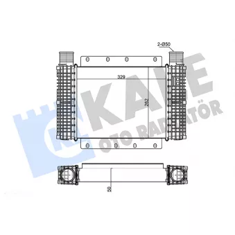 KALE OTO RADYATÖR 266300 - Intercooler, échangeur