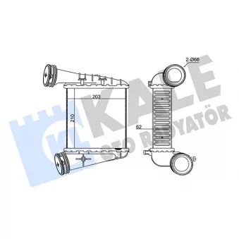 Intercooler, échangeur KALE OTO RADYATÖR [344775]