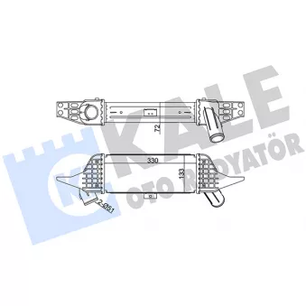 KALE OTO RADYATÖR 344940 - Intercooler, échangeur