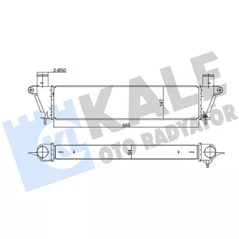 KALE OTO RADYATÖR 344955 - Intercooler, échangeur