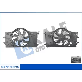 KALE OTO RADYATÖR 347240 - Ventilateur, refroidissement du moteur
