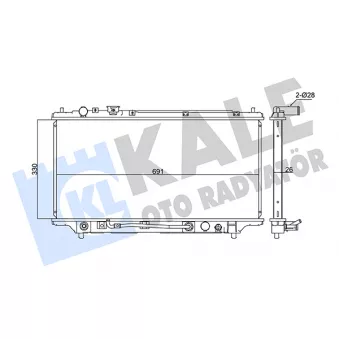 KALE OTO RADYATÖR 347905 - Radiateur, refroidissement du moteur