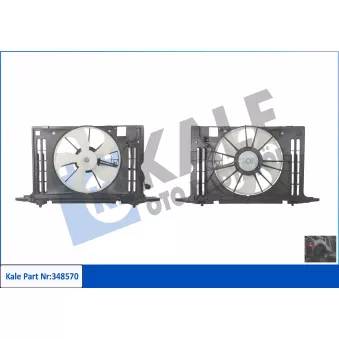 Ventilateur, refroidissement du moteur KALE OTO RADYATÖR [348570]