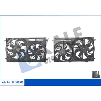 KALE OTO RADYATÖR 348595 - Ventilateur, refroidissement du moteur