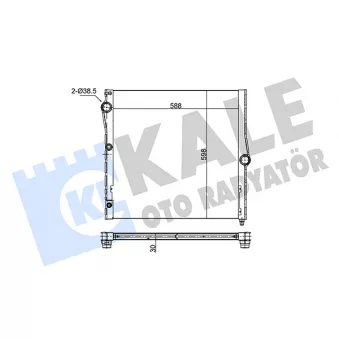 Radiateur, refroidissement du moteur KALE OTO RADYATÖR [348660]