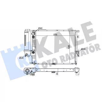 KALE OTO RADYATÖR 348900 - Radiateur, refroidissement du moteur